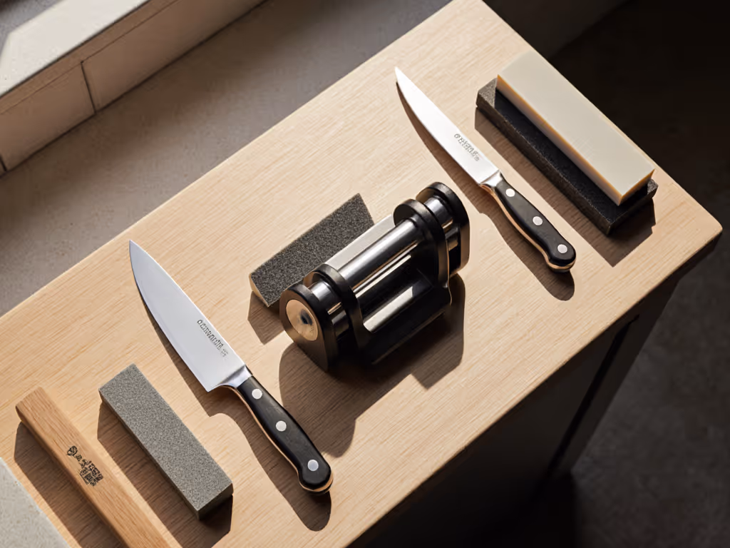 kitchen_knife_sharpening_setup_on_small_counter